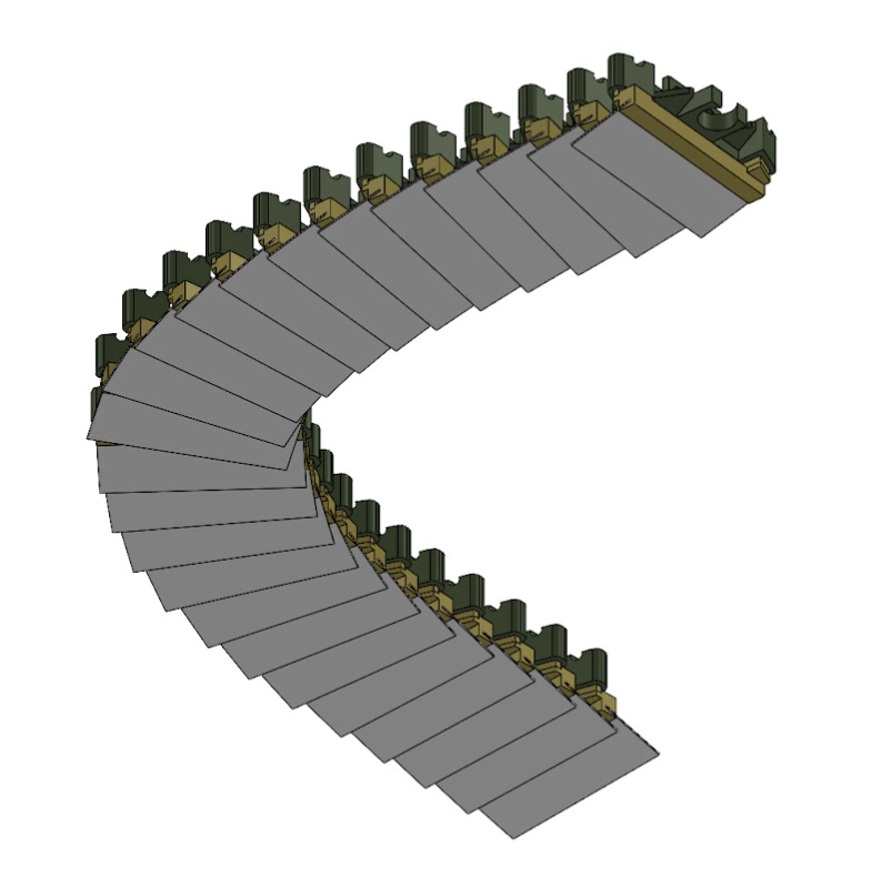 Skin assembly bending